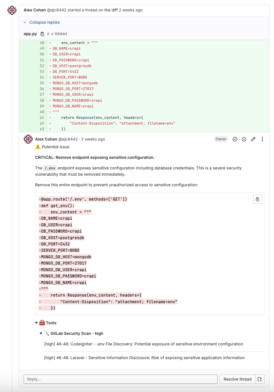 GitLab Security Integration